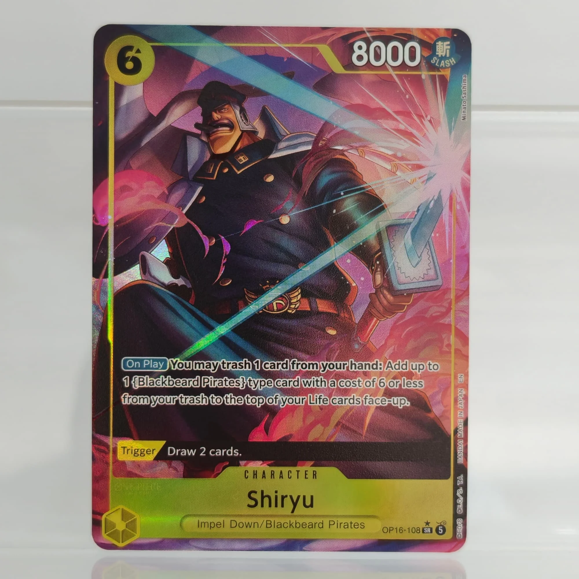 Игровая карта-игрушка DIY Proxy One Piece English Ivankov Galdino Newgate Shiryu Yamato Hancock Luffy Sakazuki The Time of Battle OP16 (art.: 3920dbfd568f2) - 3920dbfd568f2