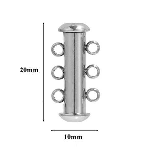 Заключения для ожерелий Semitree, 3 шт., нержавеющая сталь