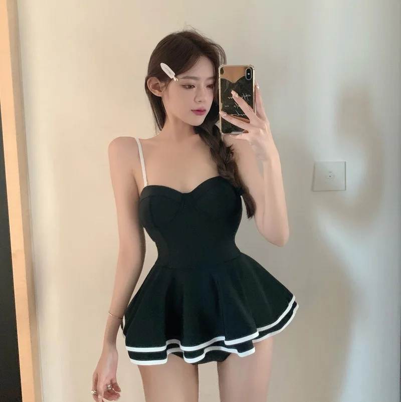 Новинка 2021 французская Ретро маленькая черная юбка - Цена: 1 123,89 руб.