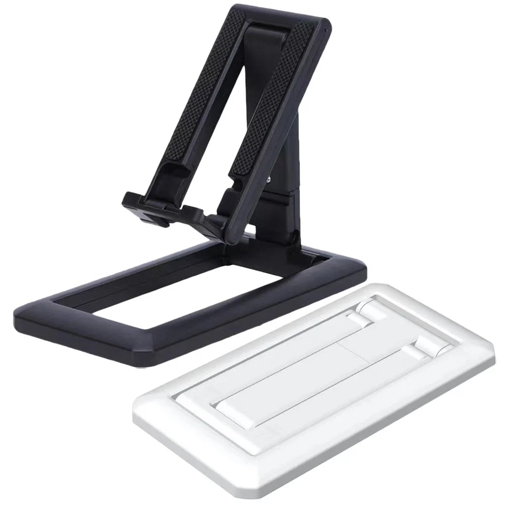 

2 Pcs Storage Rack Desktop Phone Bracket Stand Universal Holder Metal Cell Cellphone