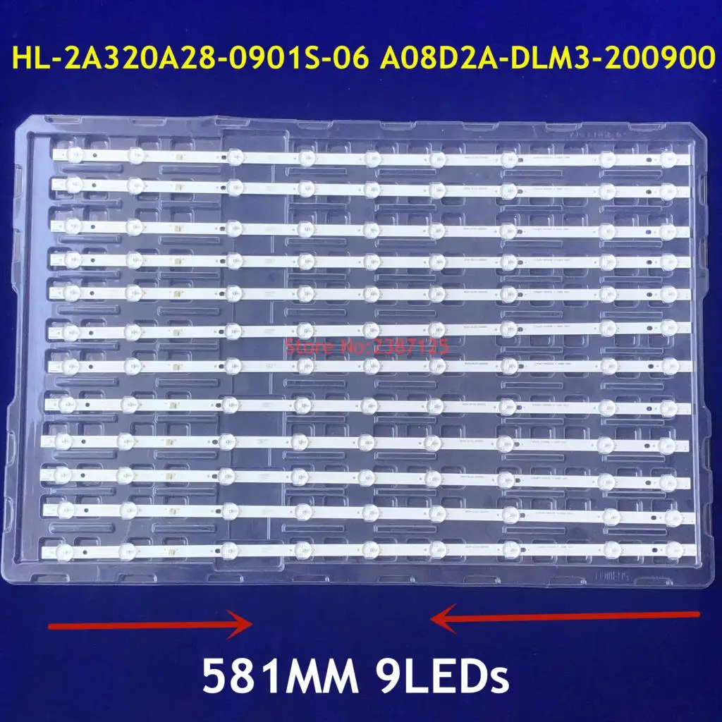 40 шт. светодиодные ленты HL-2A320A28-0901S-06 A0 SQY32LB_2X9_MPCB_V для T33l606u 32DLE250 32DLE252 STV-32LED15 HV320WHB-N80