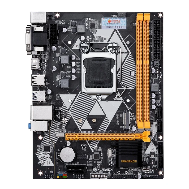 

HUANANZHI B85 Computer Motherboard LGA 1150 I3 I5 I7 E3 DDR3 1600MHz 16GB M.2 SATA3 USB3.0 VGA DVI HDMI-Compatible Motherboard