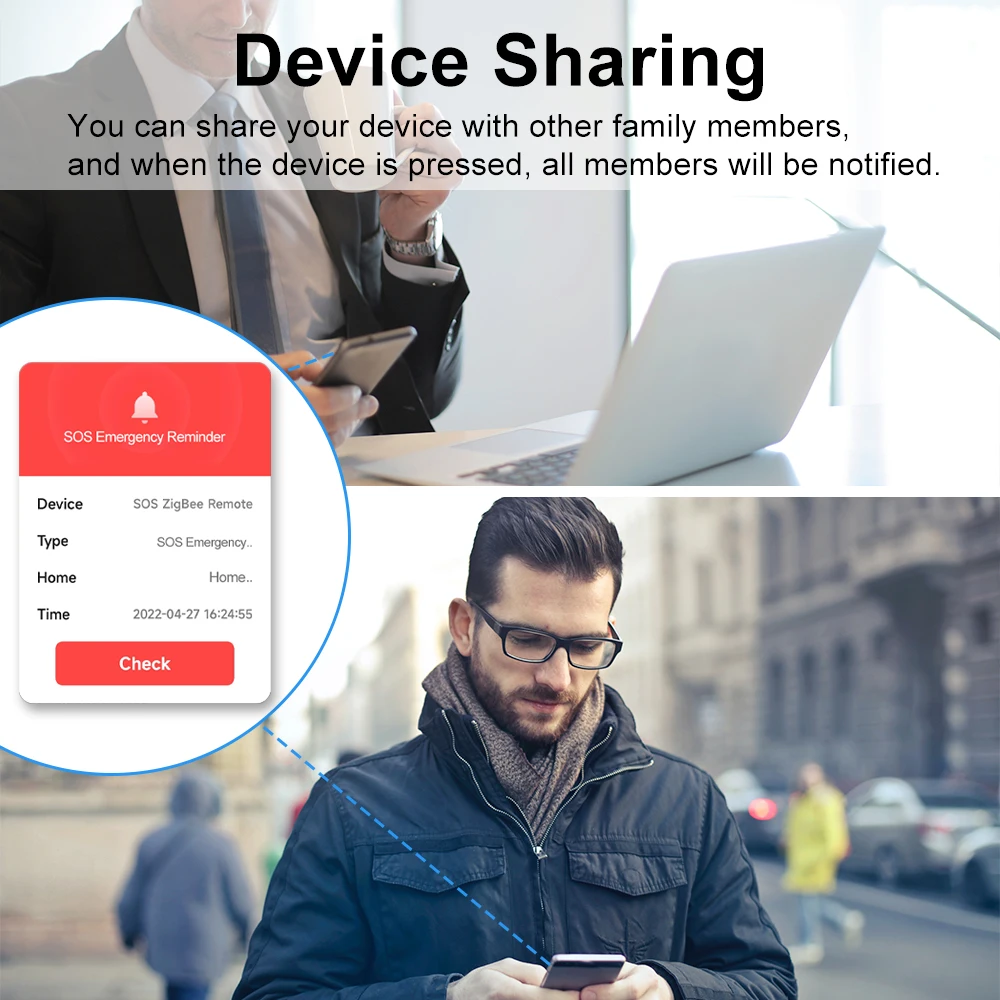LoraTap ZigBee SOS аварийная тревожная кнопка оповещения о вызовах система помощи