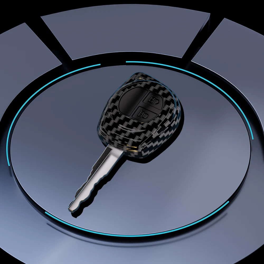 Чехол для автомобильного ключа из углеродного волокна Suzuki SX4 Swift Liana Vitara Jimny Alto Ignis