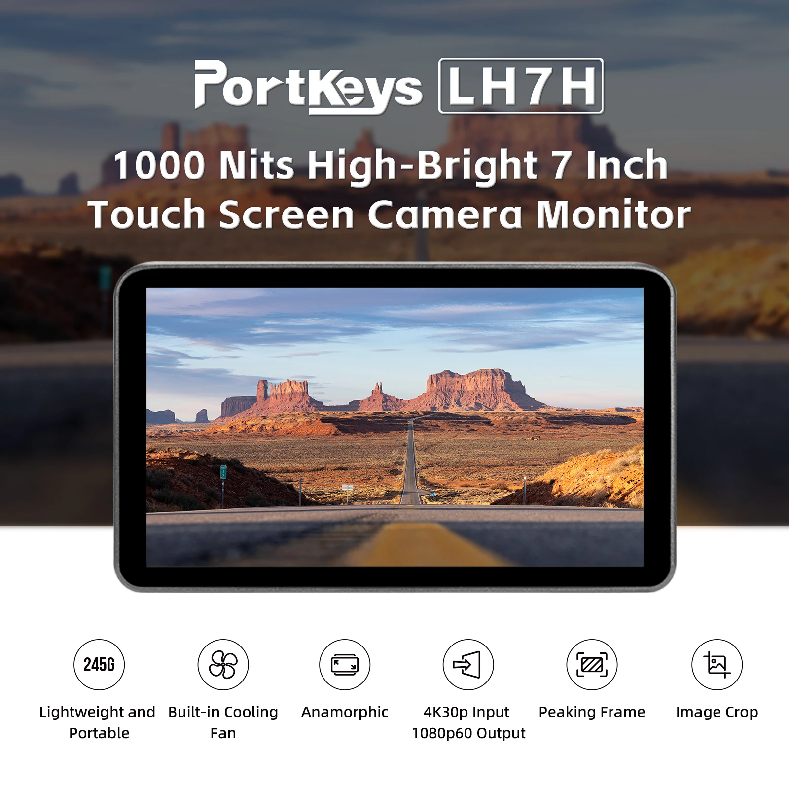 Монитор Portkeys LH7H 7 '&#x271000 Nit камера с сенсорным экраном беспроводной монитор 1920x1080