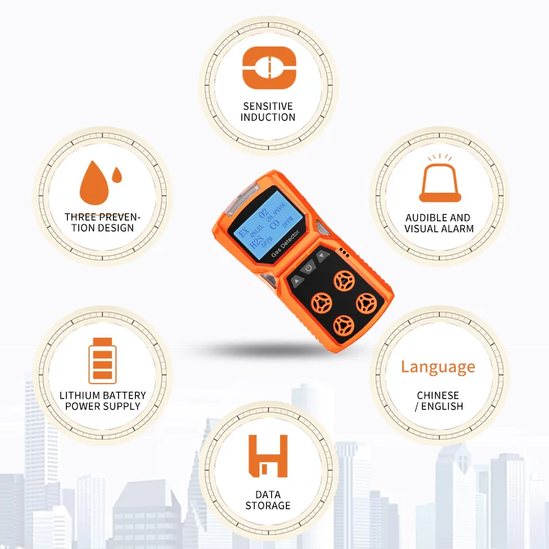4 в 1 детектор утечки газа и |