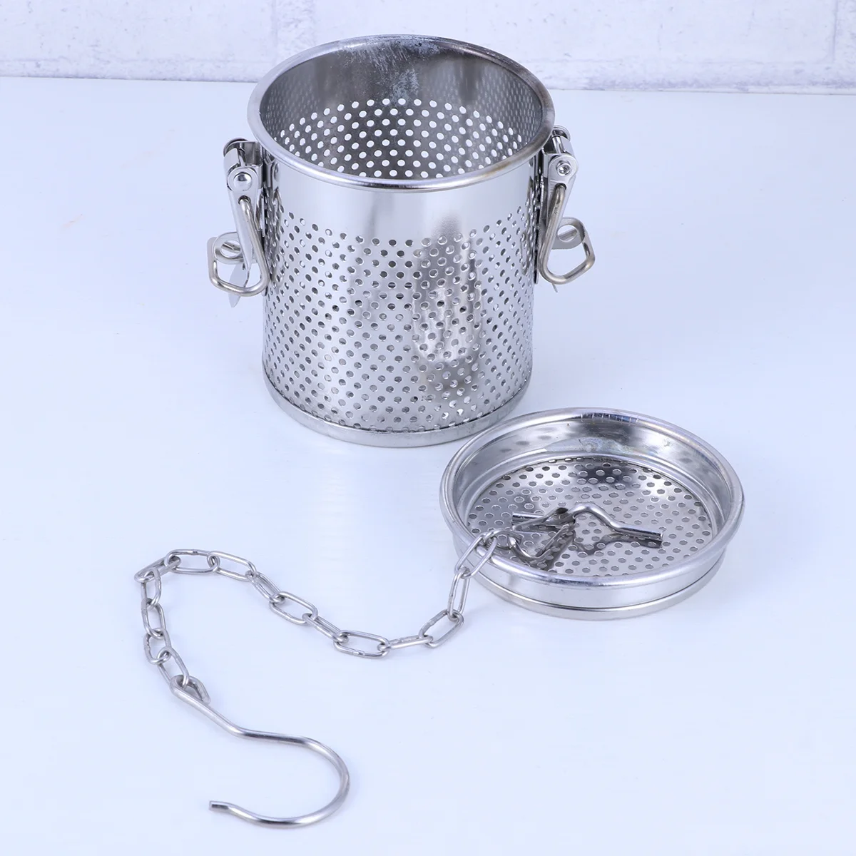 

Tea Infuserstrainer Loose Filterseasoning Basket Leaf Cooking Mesh Soup Steeper Fine Stainless Steel Strainers Pepperseasonings