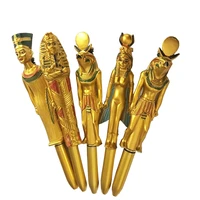 5pcs creative ball point pen egyptian character pharaoh shaped craft ball point pen promotional activity gift for home store