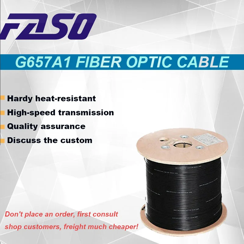 

Фасо 1 шт. 1 км волоконно-оптический наружный прямой кабель патч-корд SX Core одномодовый G657A1 волоконно-оптический Джампер FTTH