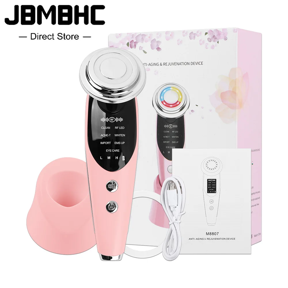 

RF & EMS Multifunctional Beauty Devices Facial Massager Face Lifting Device LED Skin Rejuvenation Tightening Wrinkle Cleansing