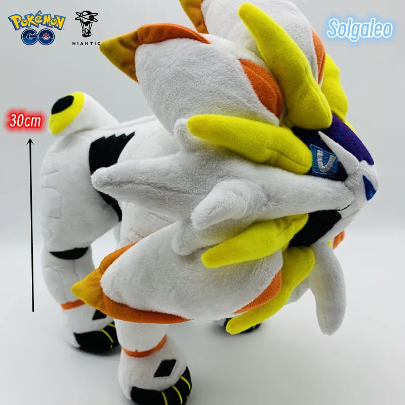 

Genuine Pokémon Series New 30cm Large White Solgaleo Sun and Moon Beast Plush Toy Doll Home Decoration Children's Gift