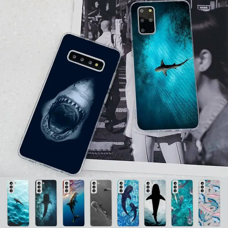 

MaiYaCa Shark Phone Case for Samsung S21 A10 for Redmi Note 7 9 for Huawei P30Pro Honor 8X 10i cover