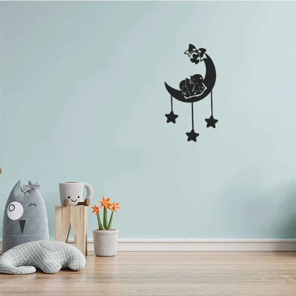 Уникальный Металлический Настенный Художественный Декор С Луной И Милыми