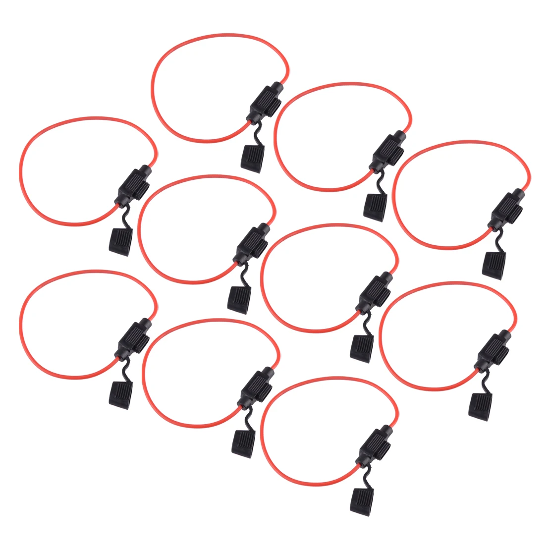 

10 шт. 12 В 20 а универсальный держатель предохранителя для автомобиля лодки грузовика с мини-лезвием в линию с водонепроницаемой пылезащитной крышкой 18AWG