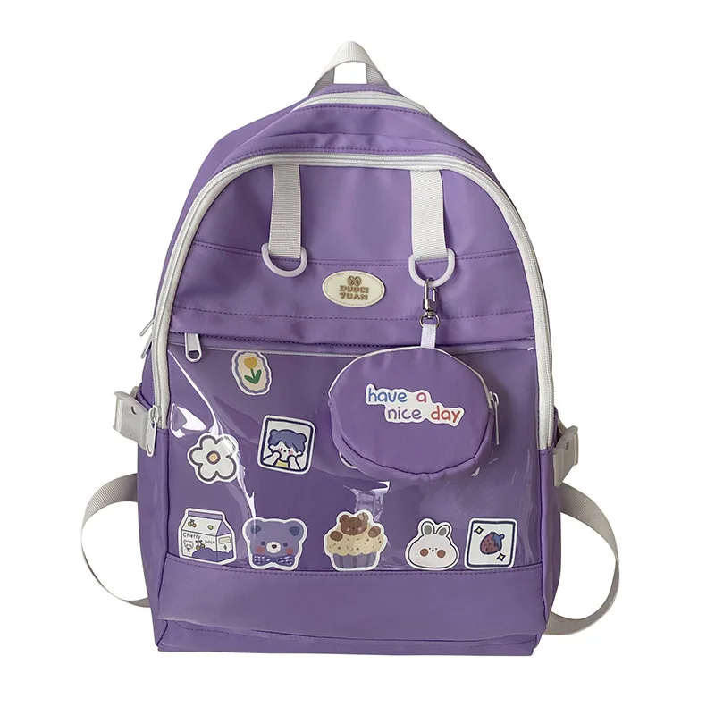 

Рюкзак средней школы для девочек-подростков, милые школьные сумки для школьников, большой Повседневный корейский рюкзак
