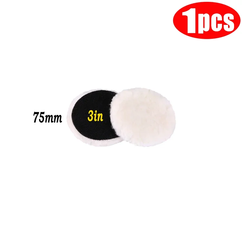

5 размеров шерстяной полировальный диск для ухода за краской автомобиля, полировальные подушечки, вощеная полировка, полировка, шерстяная подушечка 75-180 мм, автоаксессуары
