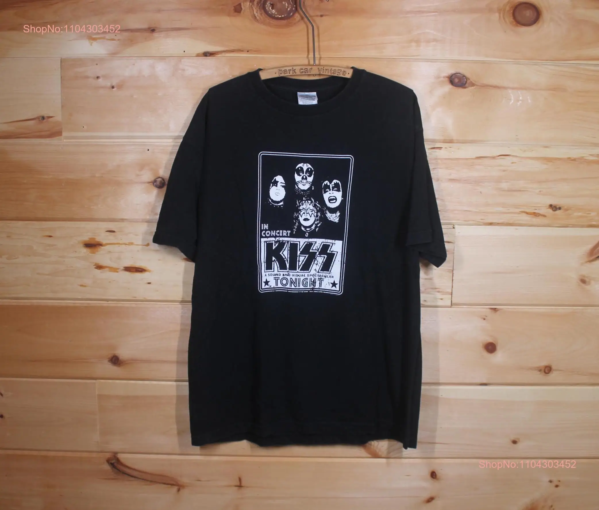 Винтажная черная футболка Y2K Kiss In Concert Winterland Rock Tour для взрослых размер XL с длинными