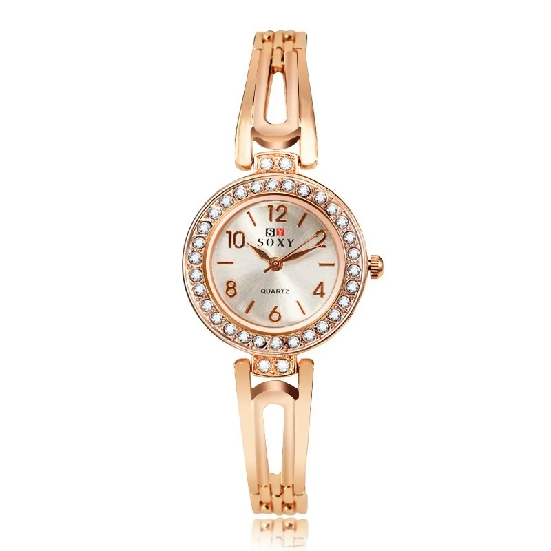 

Stylish Design Ladies Wrist Watches Gold Watch Women Crystal Diamond Watches Stainless Steel Clock Womens Watch Bracelet Watch