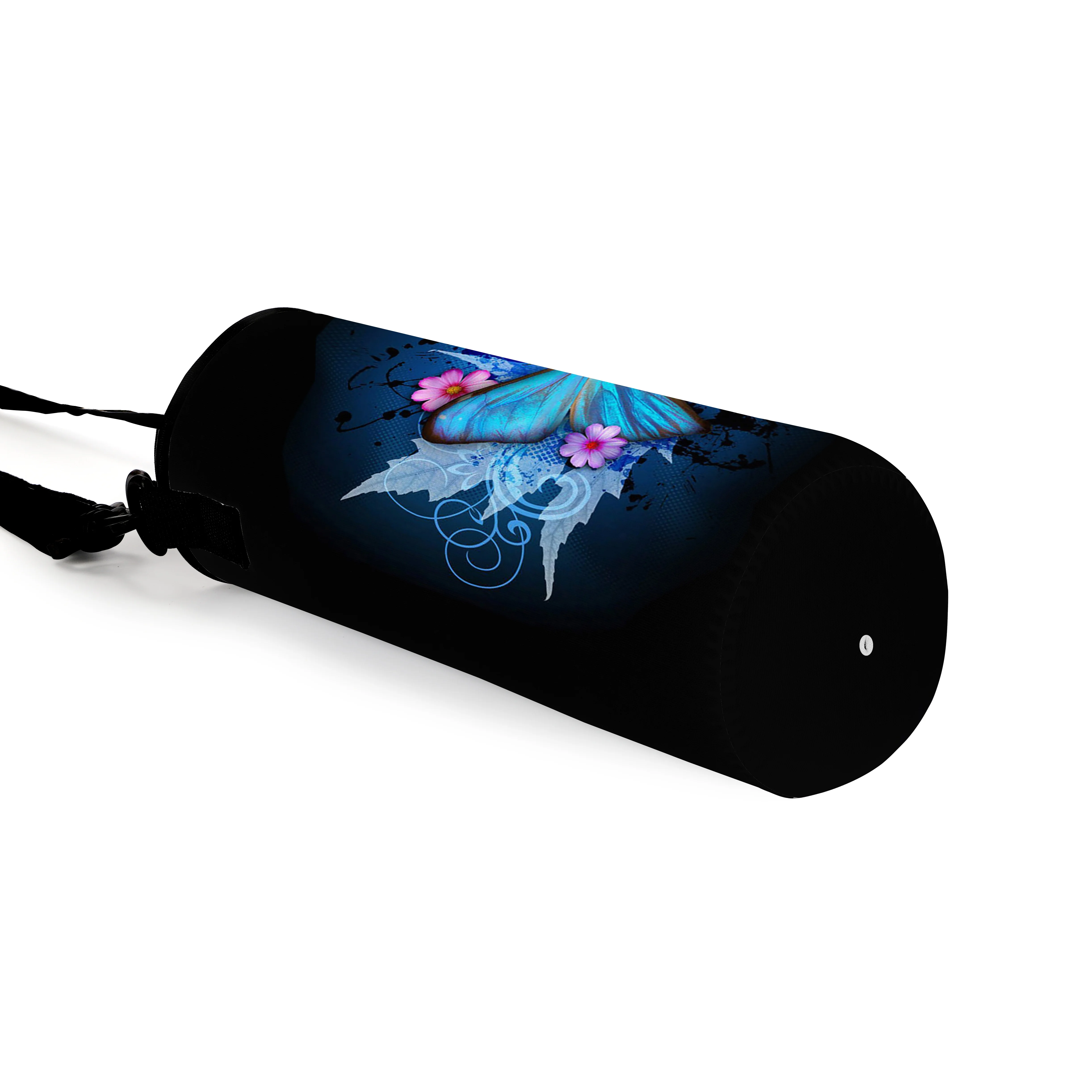 Сумка-переноска для бутылок с принтом бабочек большая емкость изолированный