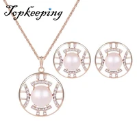 retro ladies elegant pendant necklace bracelet earrings set jewelry sets