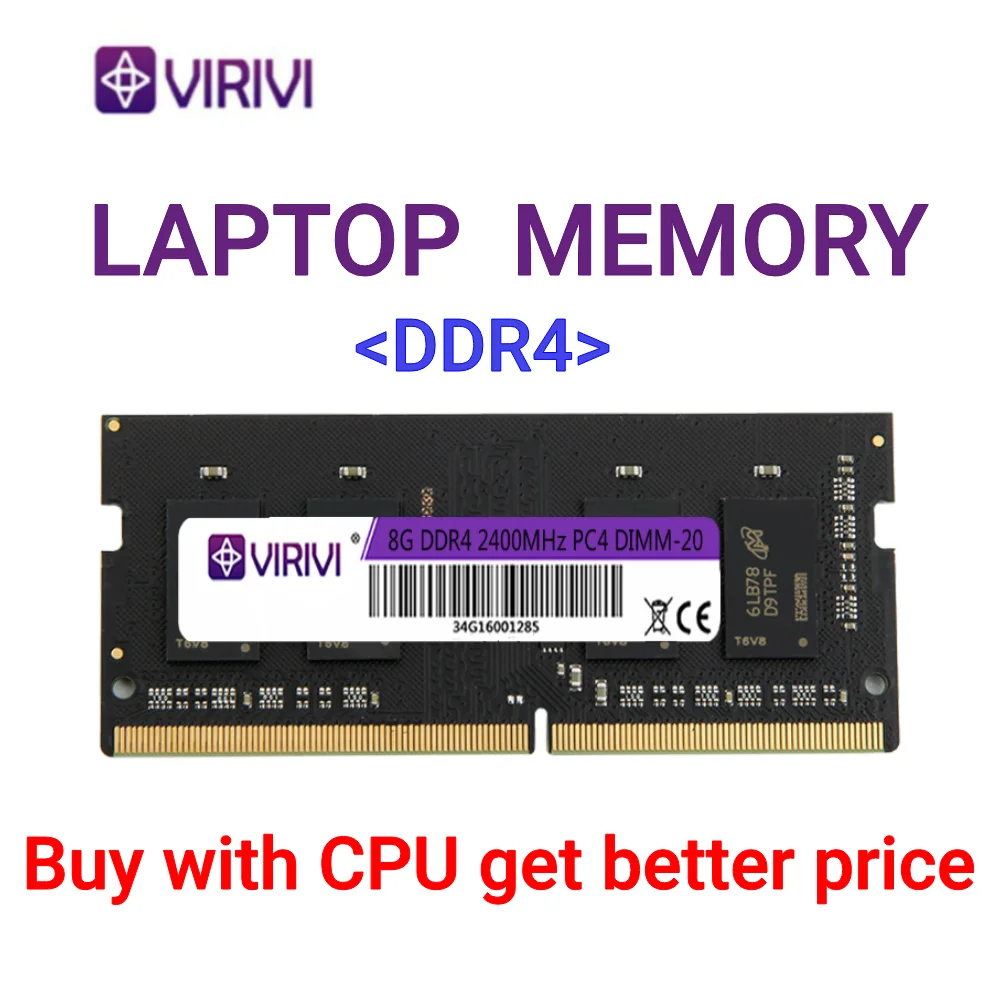 

VIRIVI Ram DDR4 8GB 4GB 16GB 2400mhz 2133 2666mhz sodimm notebook high performance laptop memory