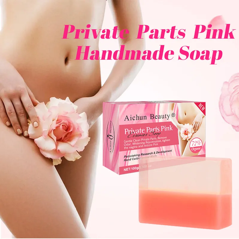 

Privale Parts Pink Handmade Soap Softening & Brightening Private Cleansing - Best For Vulva, Intimate Area, Underarms, Privates