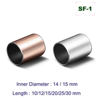 bearing 2510pcs sf 1 self lubricating composite bearings oilless bushing oil bearing inner diameter 14mm 15mm copper sleeve