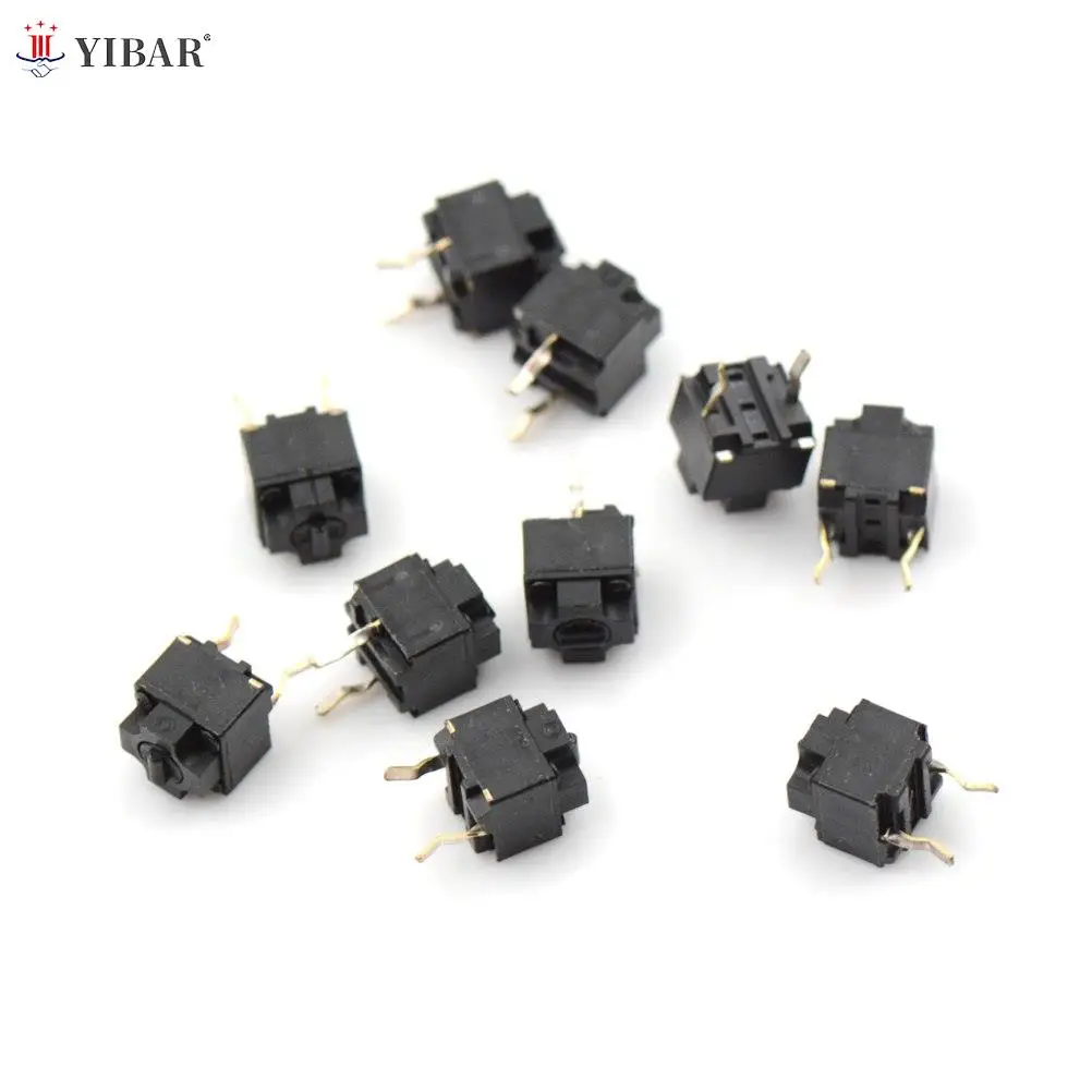 

Hot Sale 10pcs/lot Original mouse square micro switch button EVQP0E07K Micro Switch Microsoft black spots