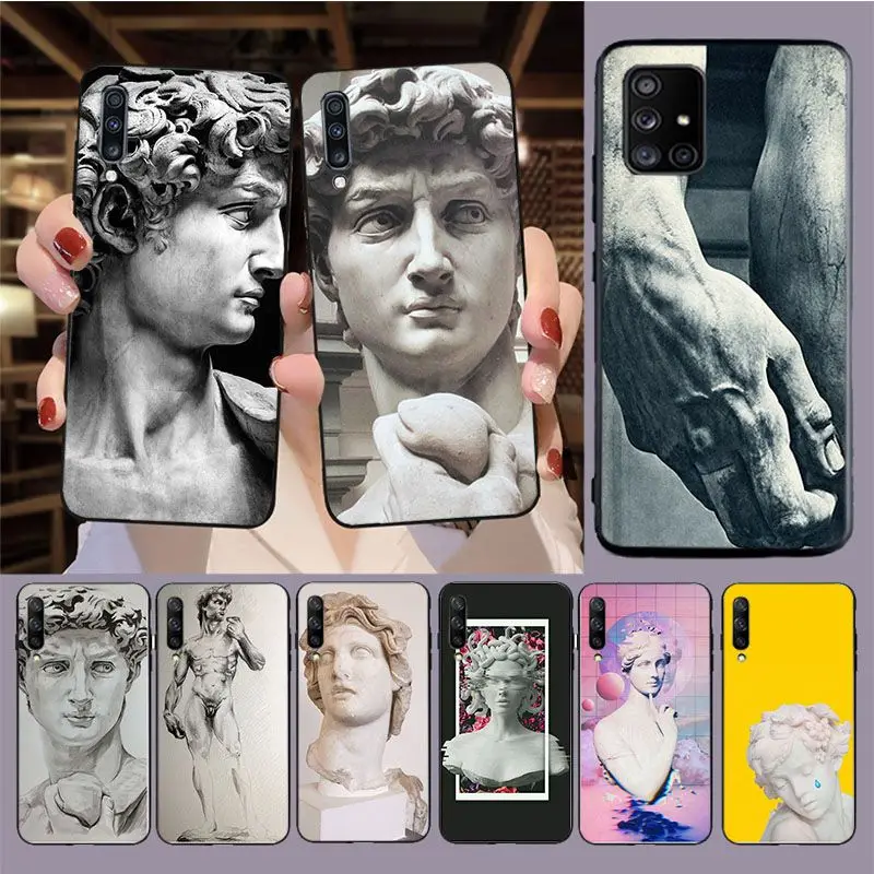 Чехол с статуей Микеланджело-Давида для samsung Galaxy A12 A22 A32 A53 A72 A52S A21S A8 A50 A51 A20E A11 A40 A30s A71 A20S A70 чехлы