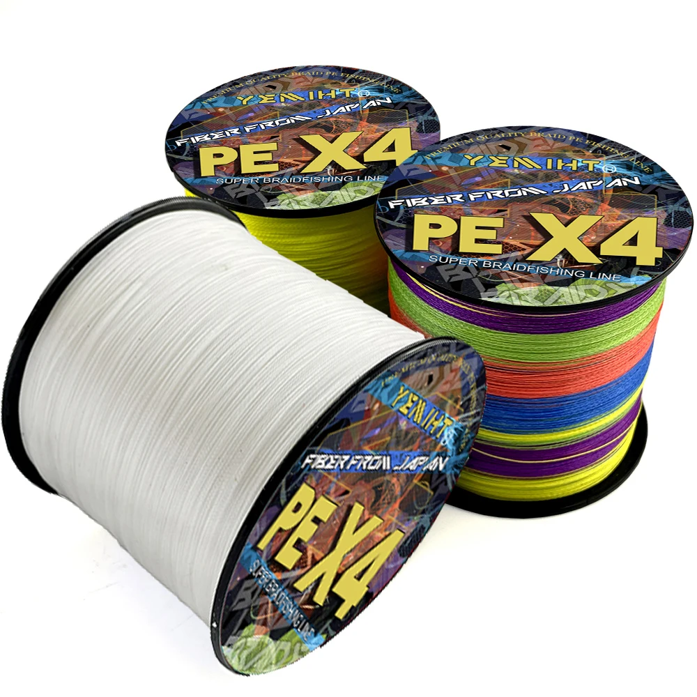 

Леска рыболовная плетеная, 4 нити, 10-80lb, 500/1000 м