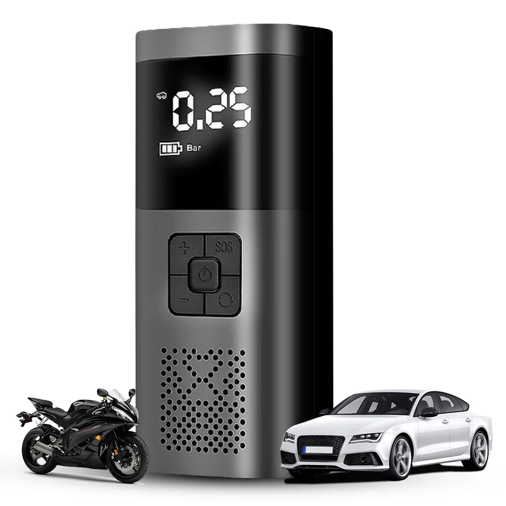 ALLOYSEED Мини-автомобильный воздушный компрессор ABS + нейлон медный сердечник