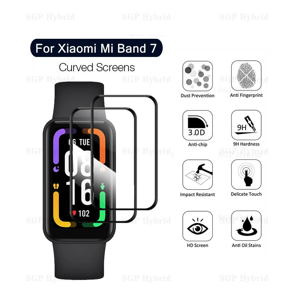 

1-2 шт. 3D изогнутое мягкое стекло с краями для Xiaomi Redmi Smart Band Pro Защитная пленка для экрана Redmy Smart Band Pro Аксессуары пленка