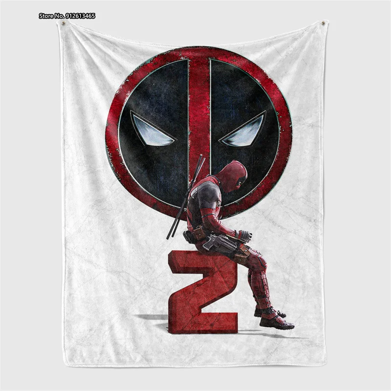 

Мягкое теплое 3D одеяло с имитацией персонажа фильма Marvel Дэдпул
