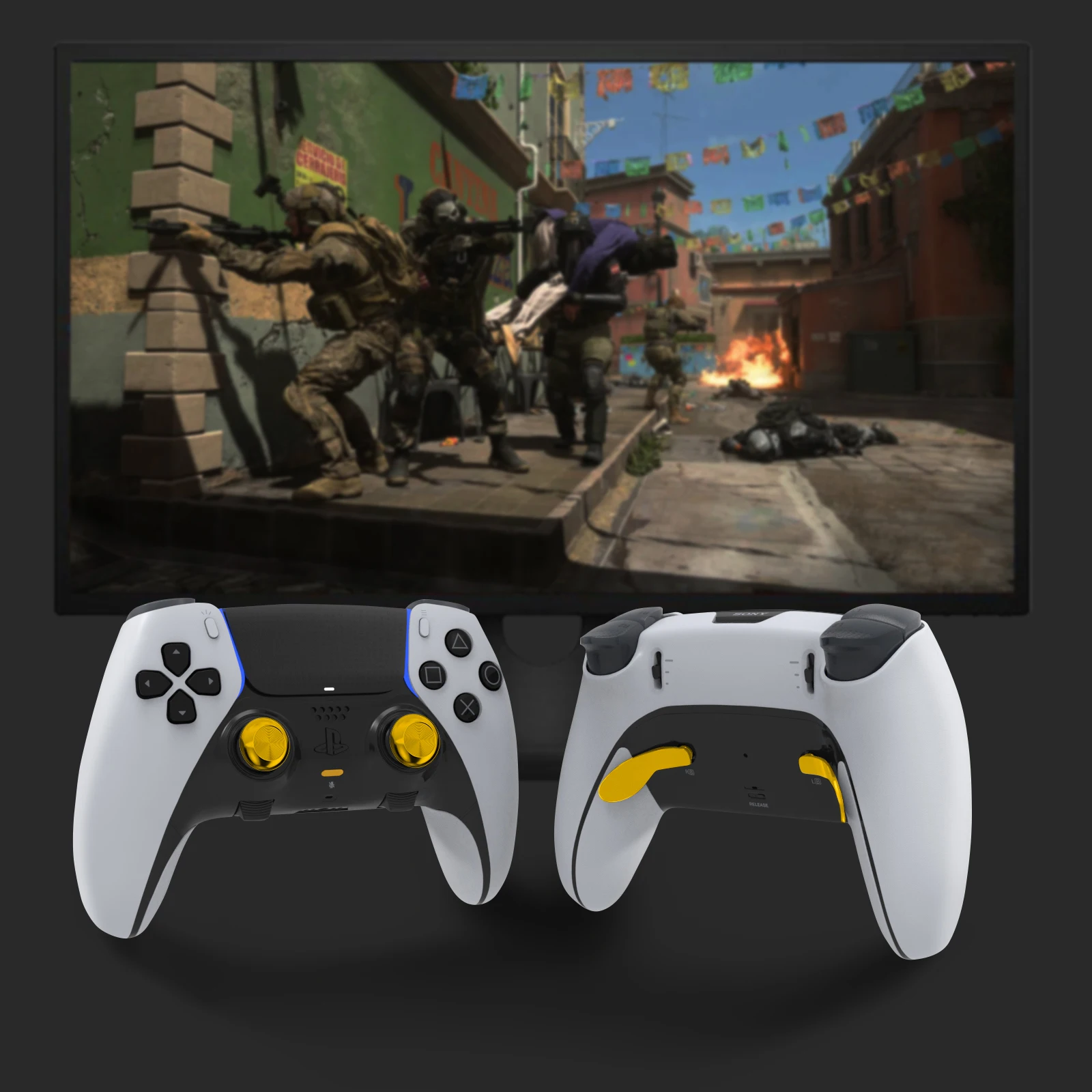 Аналоговый джойстик для контроллера края PS5 металлический 10 в 1 4 металлических