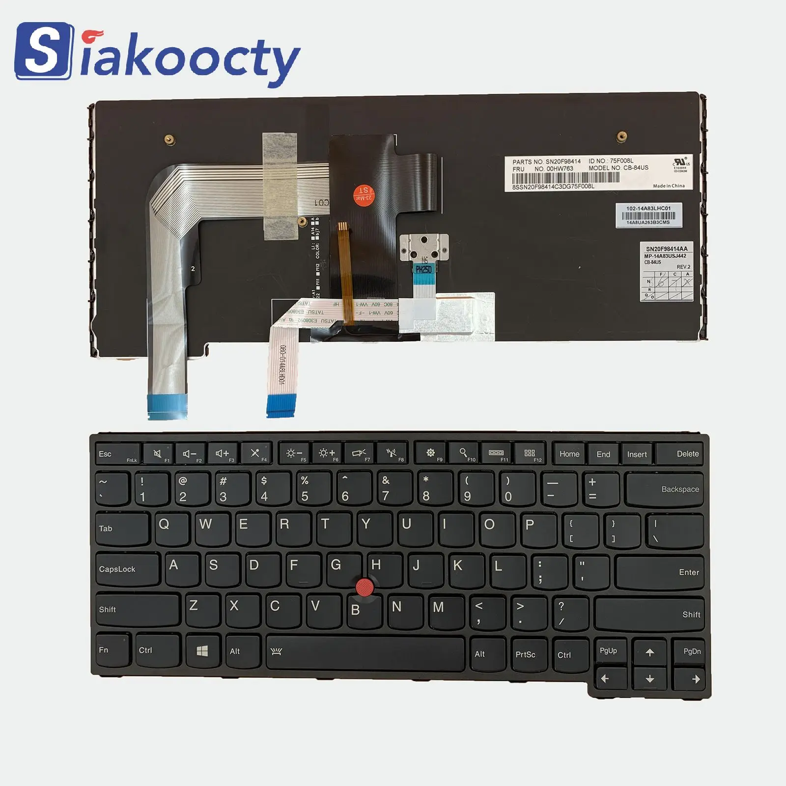 

New US Keyboard Backlit For Lenovo ThinkPad S3 Yoga 14 460 P40 00UR200 00HW825 00HW788 00UR237 00HW763 00UR266 00UR229 00HW800