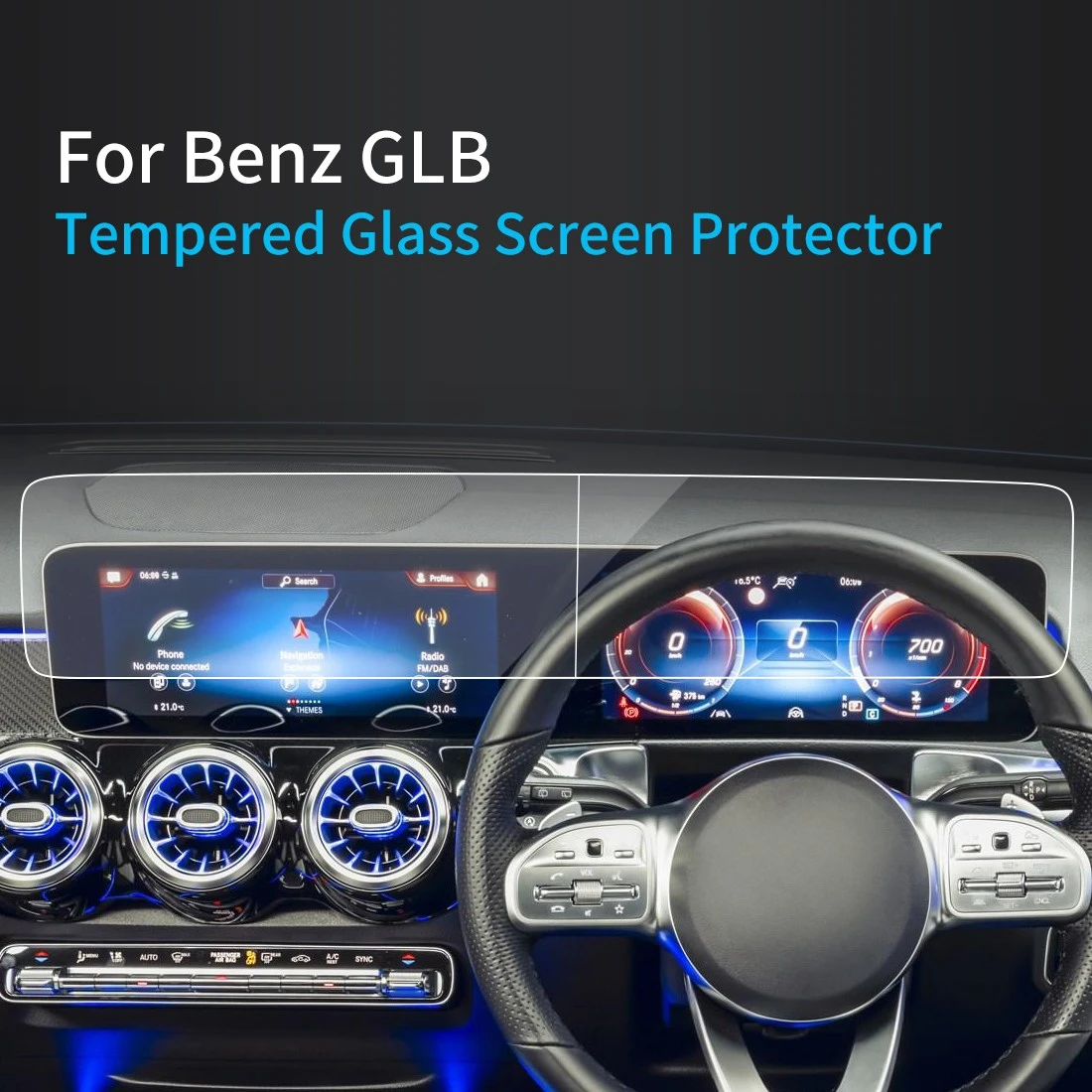 

Автомобильные наклейки, защита экрана для Benz GLB 2023, экран навигатора, закаленное стекло, защитная пленка, автомобильные аксессуары для транспортных средств