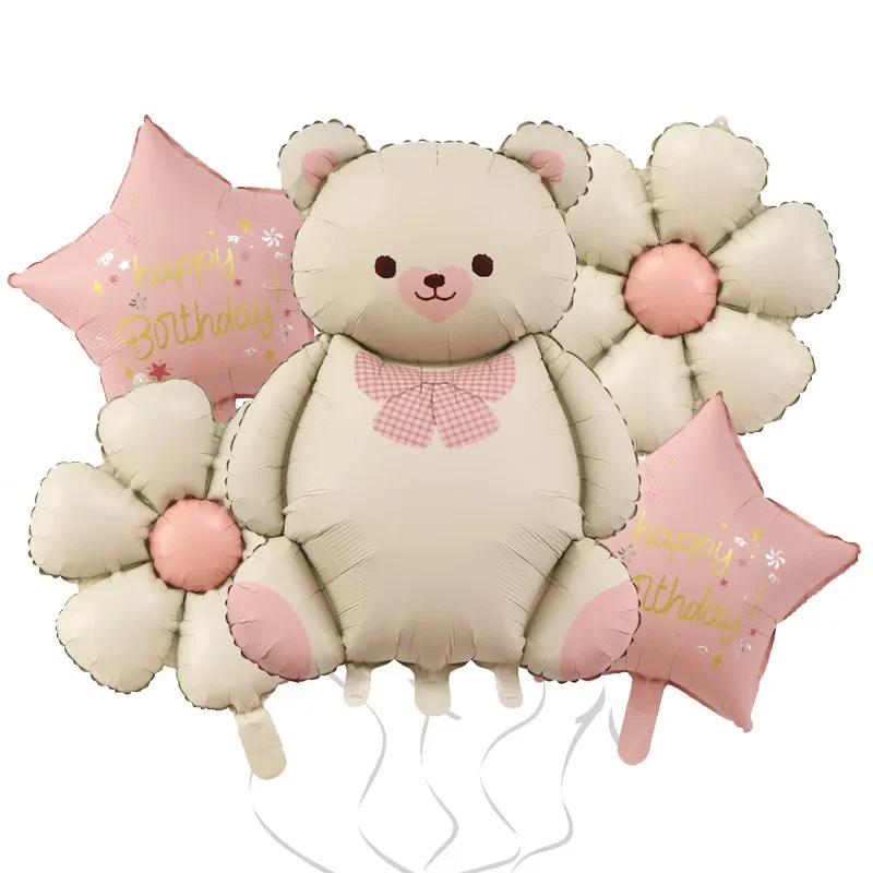 

5 шт., матовые лепестки, белый цвет, номер, алюминиевая фольга, вечерние воздушные шары, детские украшения с днем рождения