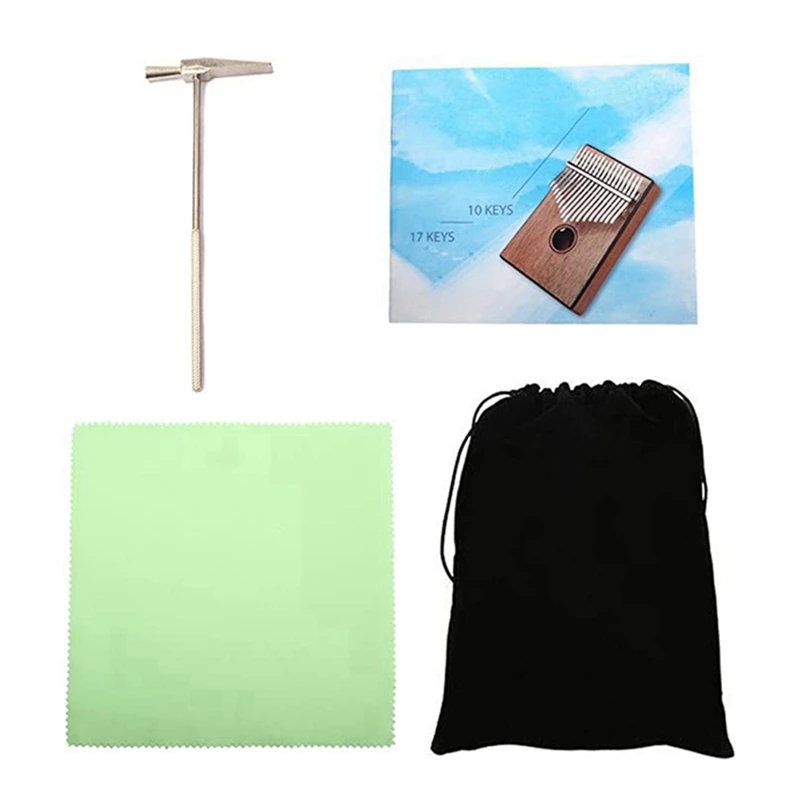 

Kalimba Thumb Piano 17 Keys Portable Mpira Finger Piano With Tuning Hammer For Children Adult Beginners