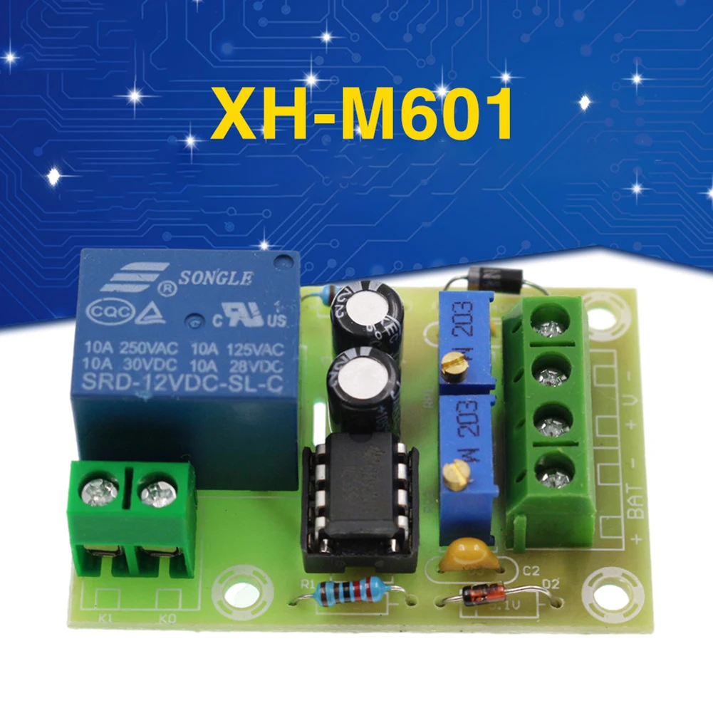 

Brand New Control Board Power Control Battery Charging DC Voltmeter Intelligent Parts Replacements XH-M601 1 Pc