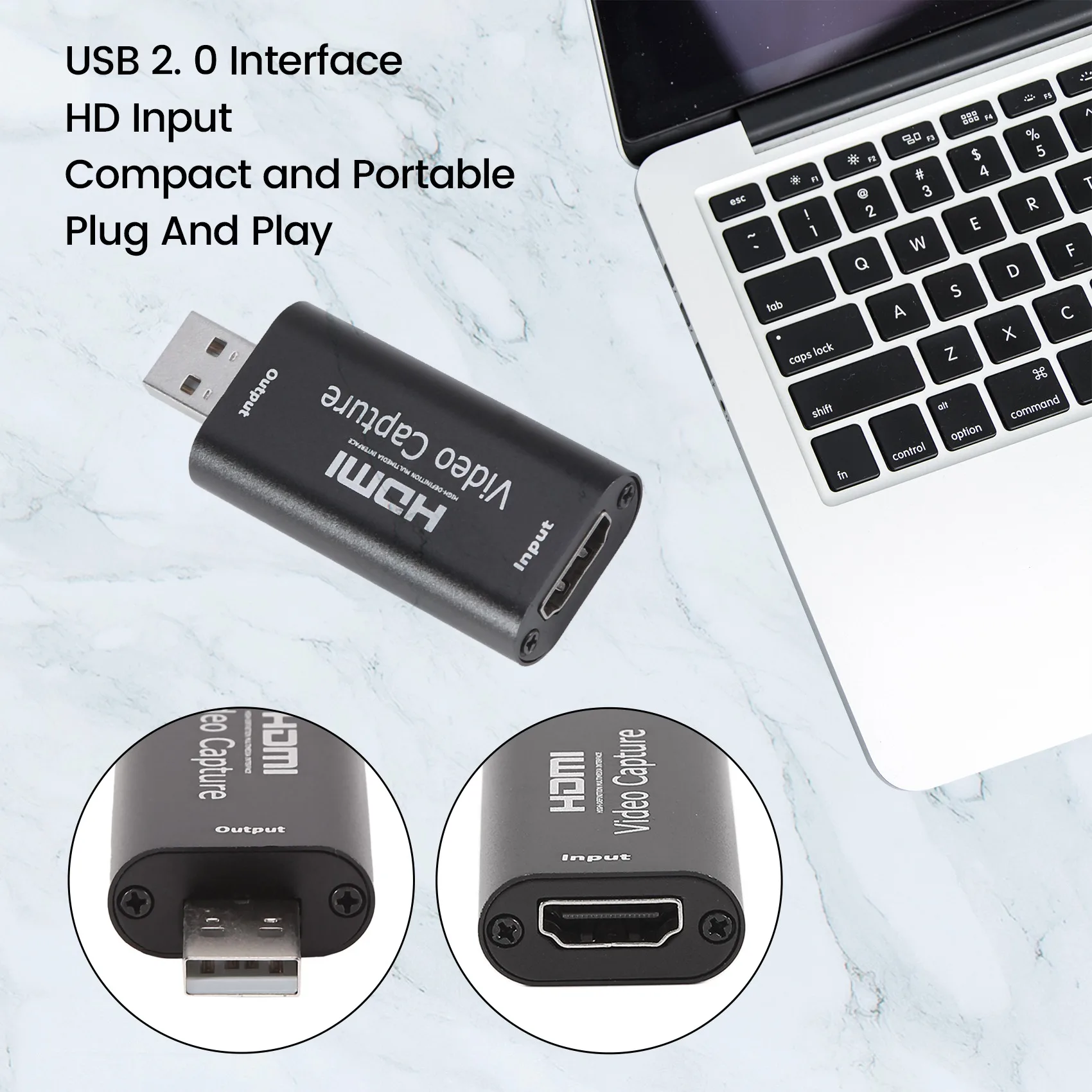 Карты захвата аудио-видео HDMI-USB 2.0 1080P 4K Запись через DSLR-видеокамер Экшн-камера для