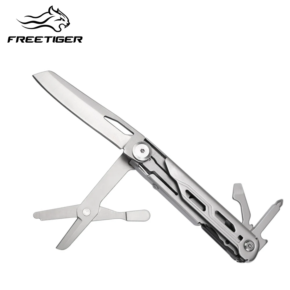 

FREETIGER Multifuntional Tools with Knife Scissors Opener Screwdriver Outdoor Camping Multitool Multi Utility Tool Folding Tool