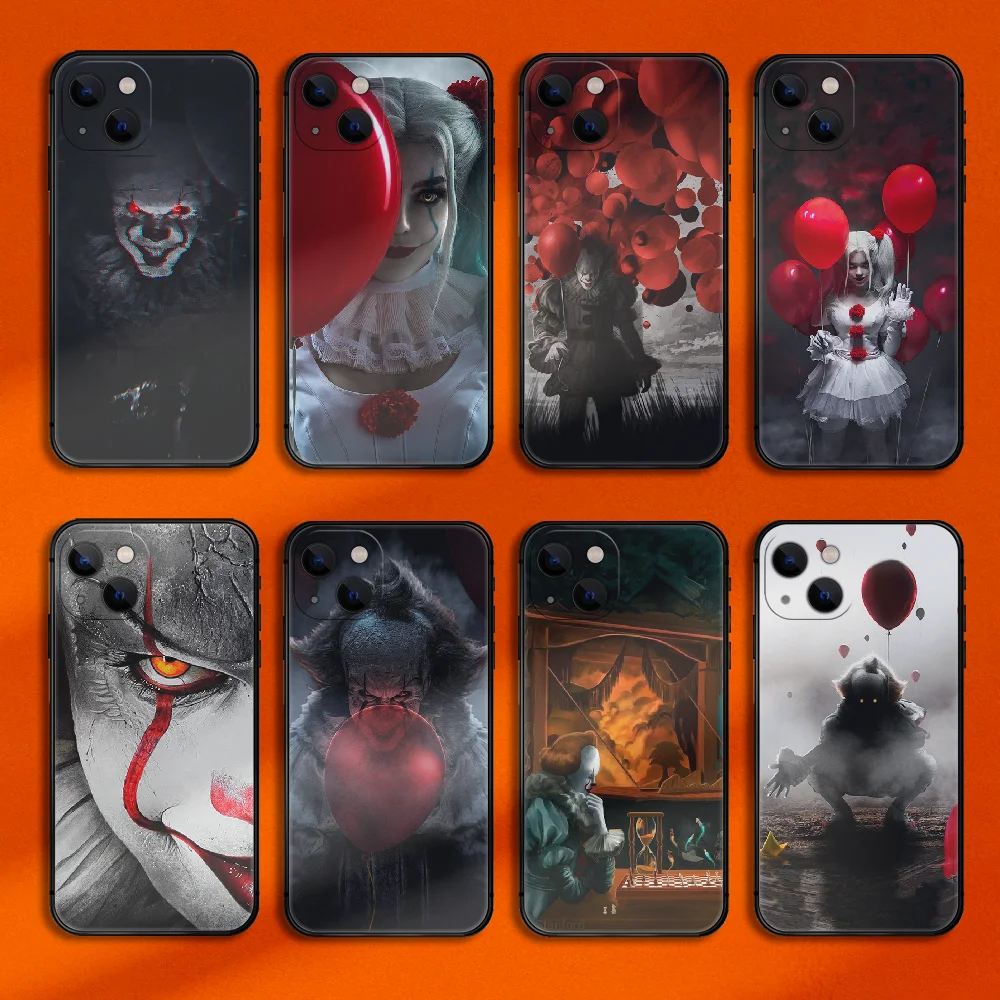 

Stephen King's It Joker Phone Case Cover For Iphone 6 6S 7 8 11 12 13 14 Se 2020 X Xs Xr Pro Max Plus Mini TPU Soft Black