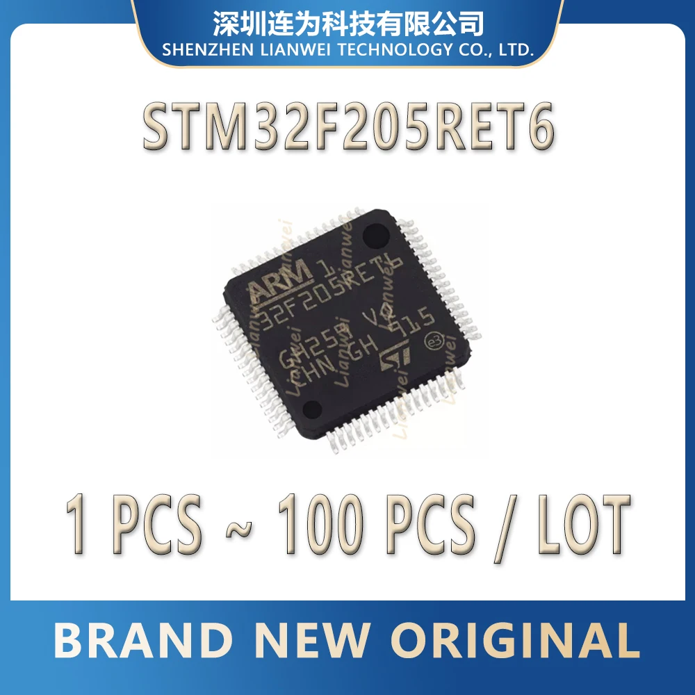 STM32F205RET6 STM32F205RE STM32F205 STM32F STM32 STM IC MCU Chip LQFP-64