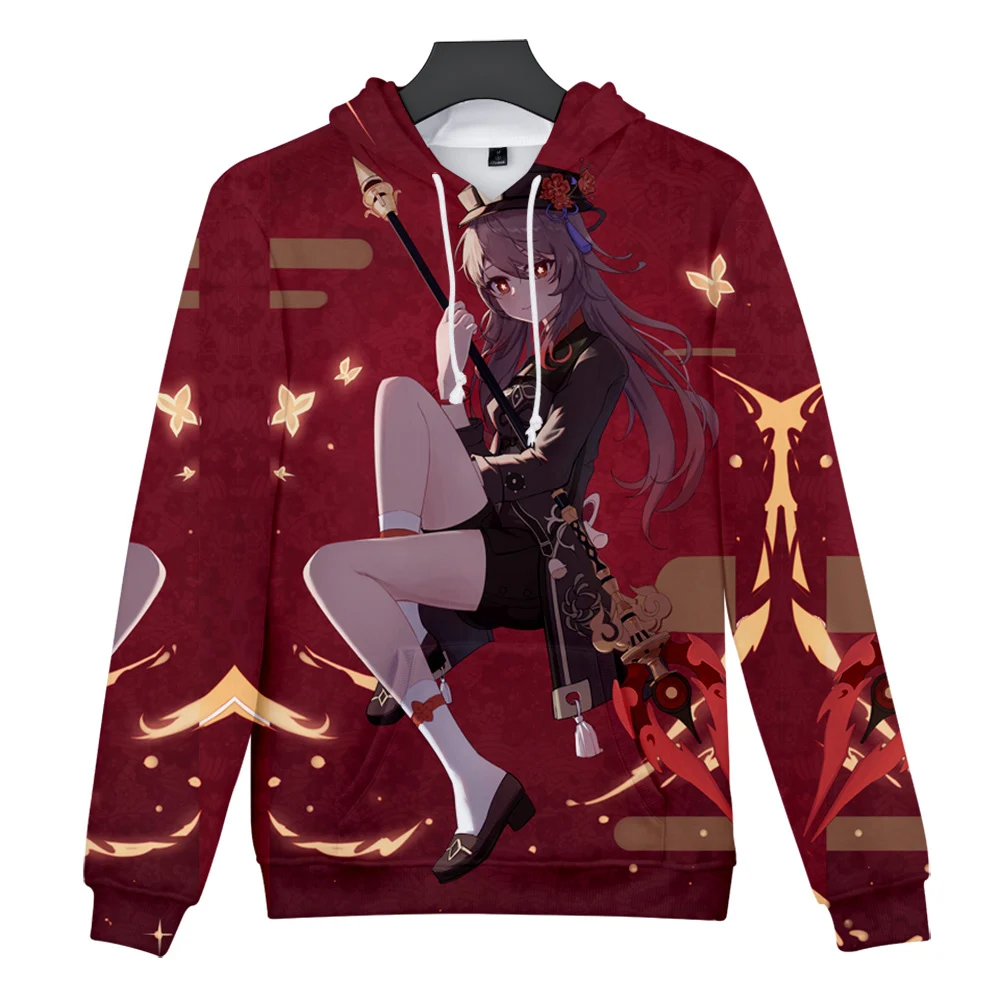 

Новинка Толстовка Genshin Impact для косплея Ху Тао 3D Толстовка для мужчин/женщин модные толстовки Y2K пуловеры для детей и треков высокое качество