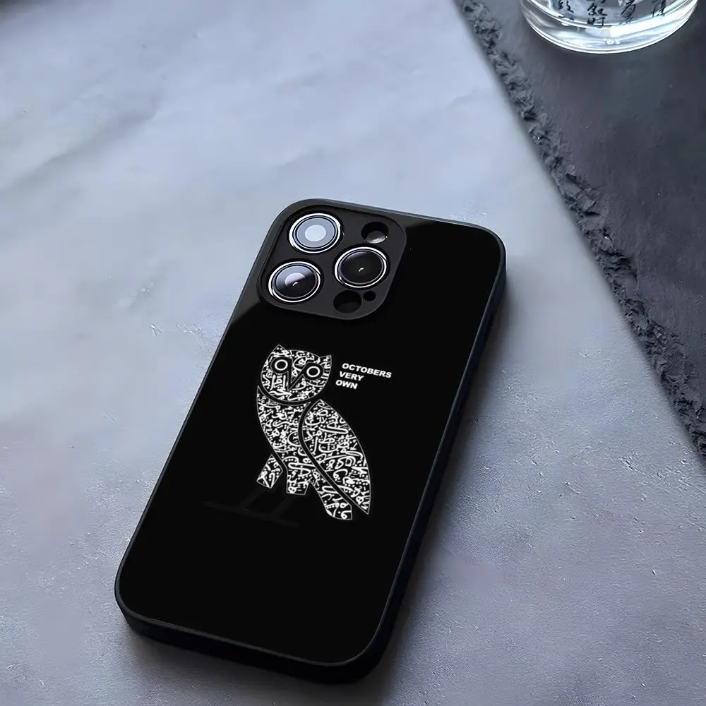 Чехол для телефона Drake O-OvO OWL Singer из закаленного стекла для IPhone 13 14, 12, 16, 15, 11 Pro XS Max Plus Mini X XR SE2020 Coque (art.: 3920cd217ab52) - 3920cd217ab52