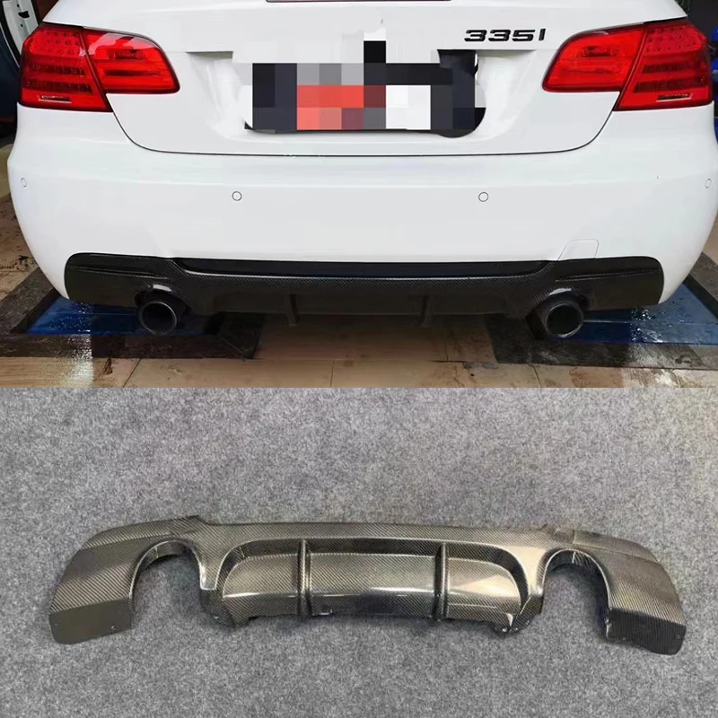 Задний диффузор для BMW E92 E93 M Tech спортивный бампер 2007-2013 настоящее углеродное