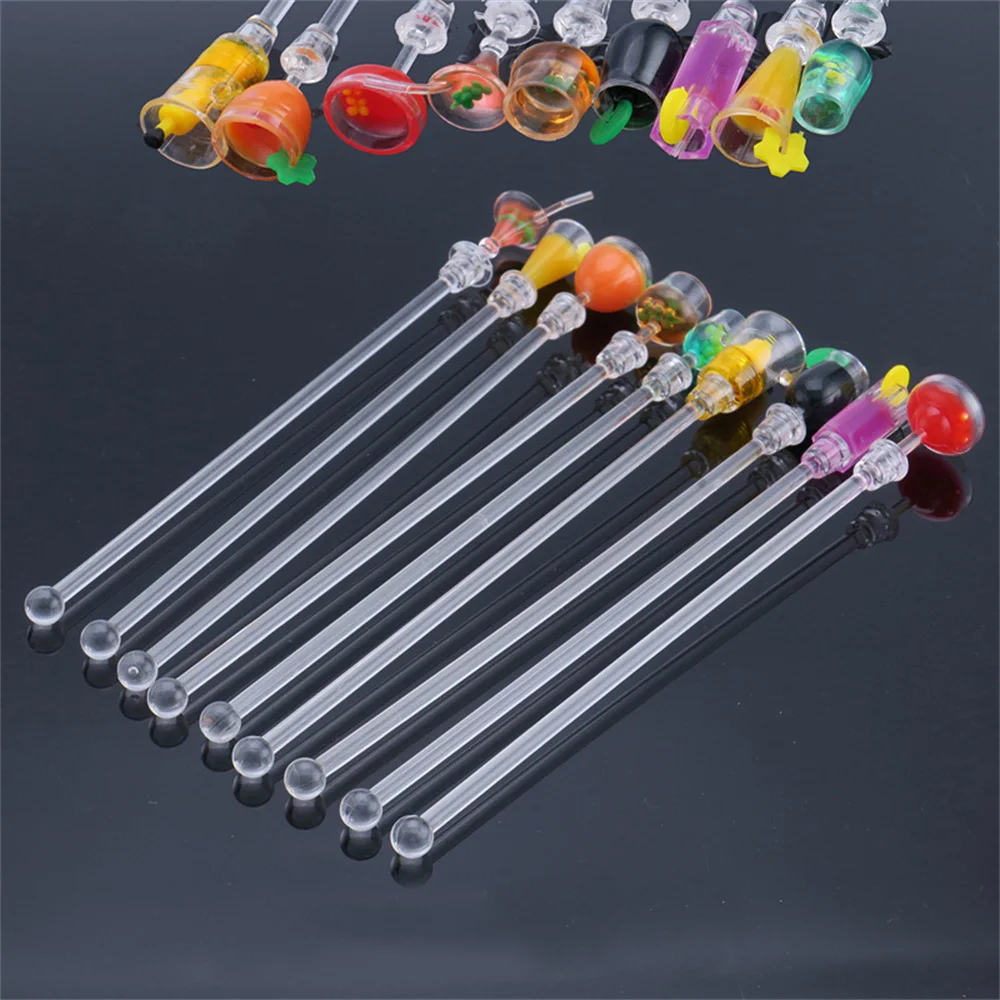 

5/10pcs Acrylic Stirrers Kitchen Bar Tool Party Juice Cocktail Drink Mixer Stirring Sticks Coffee Wine Beverage Mixing Agitators