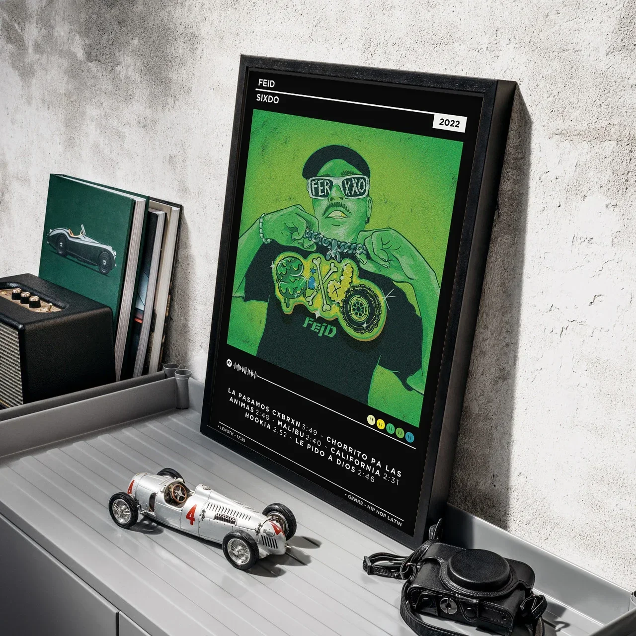 Feid Ferxxo Sixdo Feliz Cumpleanos Поп-певица Звезда Альбом Музыкальный Плакат Печать На Холсте