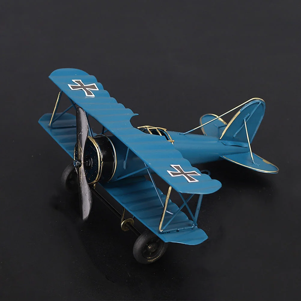 

3 Pcs Airplane Model Ornament Metal Crafts Airplanes Shaped Decor Household Decoration Decorative Ornaments