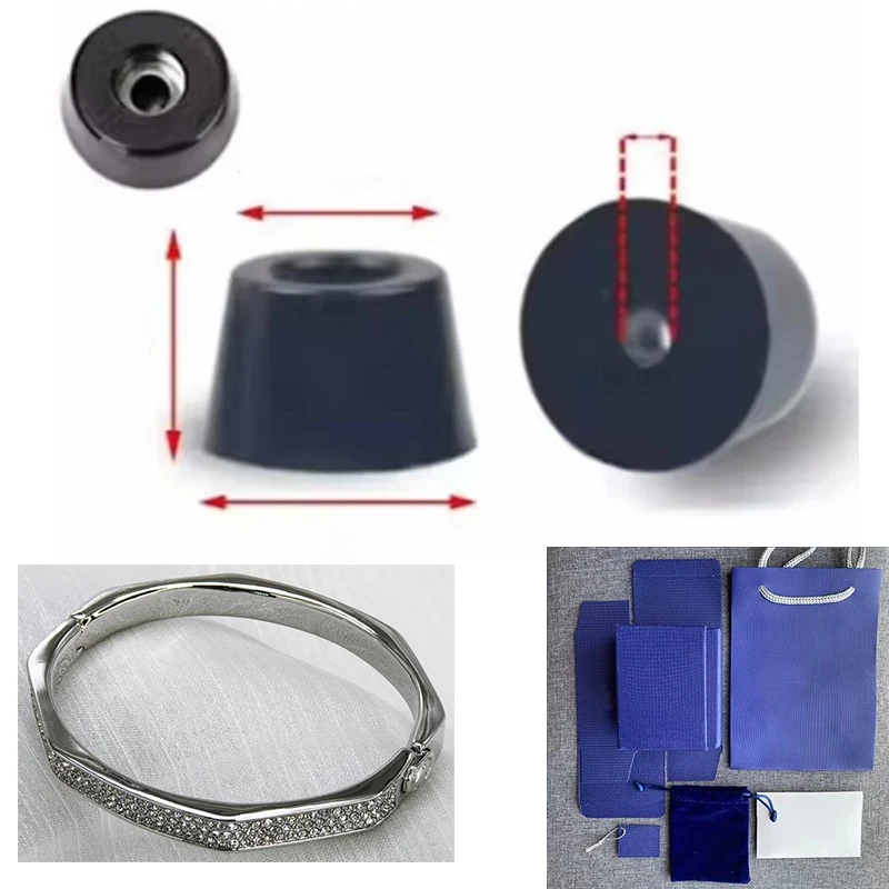 Черный резиновый протектор для ножной педали белый браслет восьмиугольный